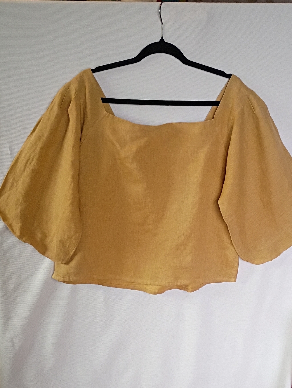 Laude The Label 100% Linen Camel Top